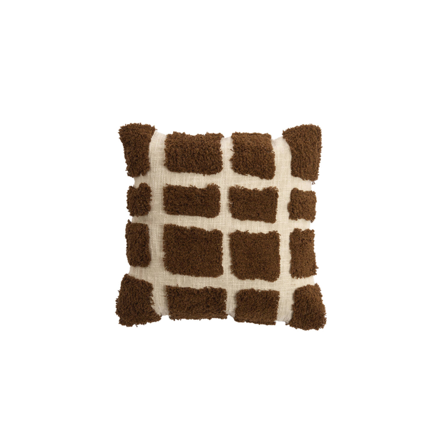 Light & Living Kussen 45x45 cm FASANO bruin+crème