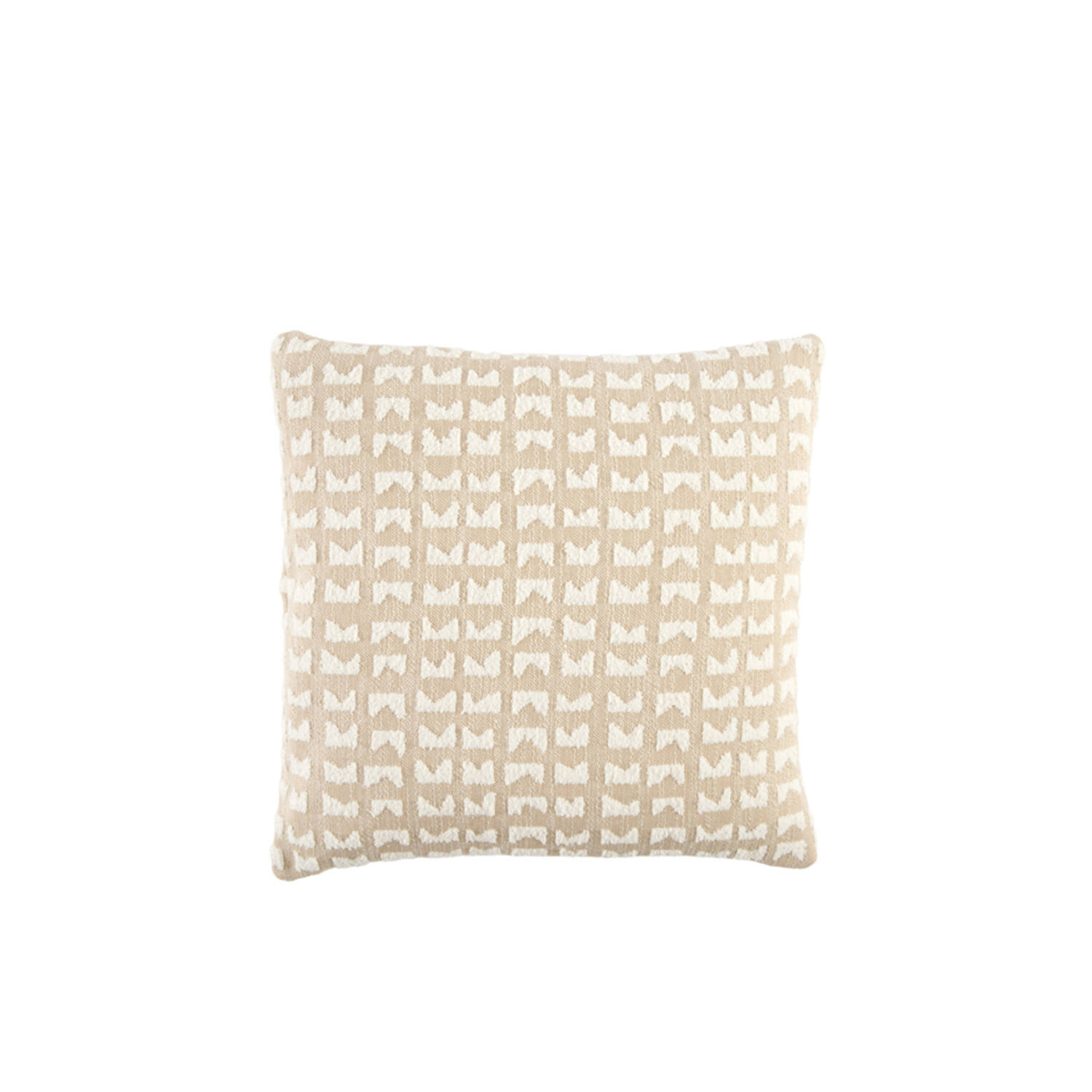 Light & Living Kussen 45x45 cm SONTRA beige+crème veren gevuld