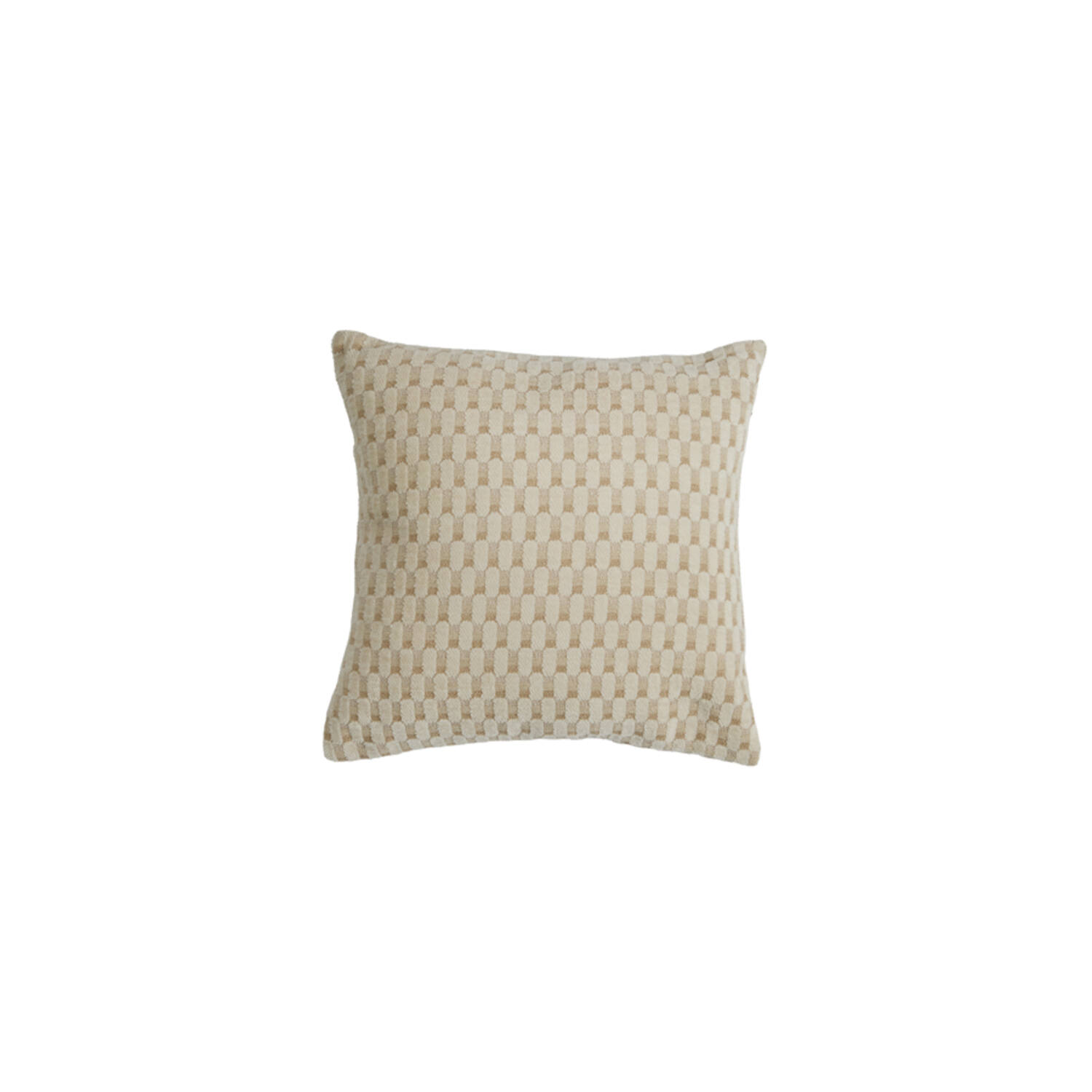 Light & Living Kussen 45x45 cm KASSEL beige+crème veren gevuld