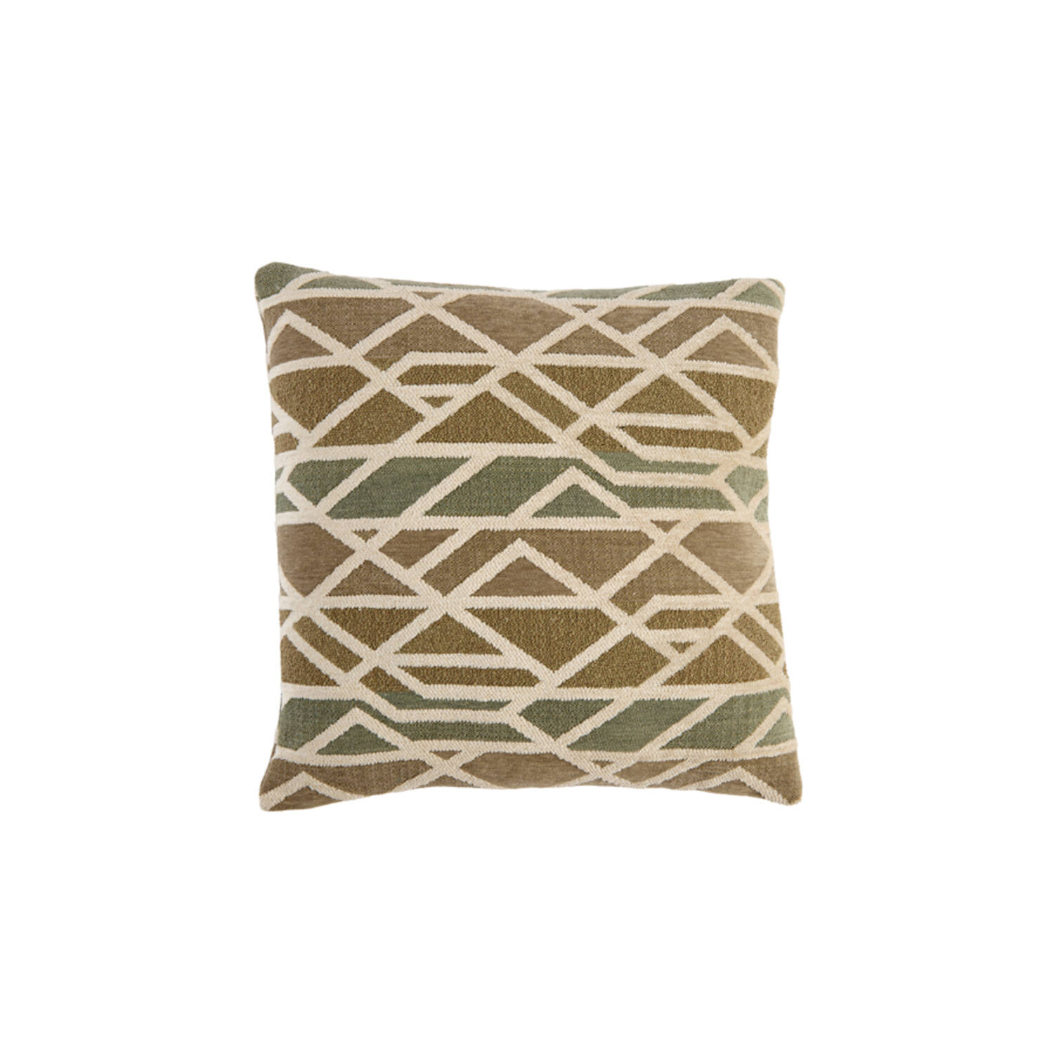 Light & Living Kussen 45x45 cm FULDOS mint groen+crème veren gevuld