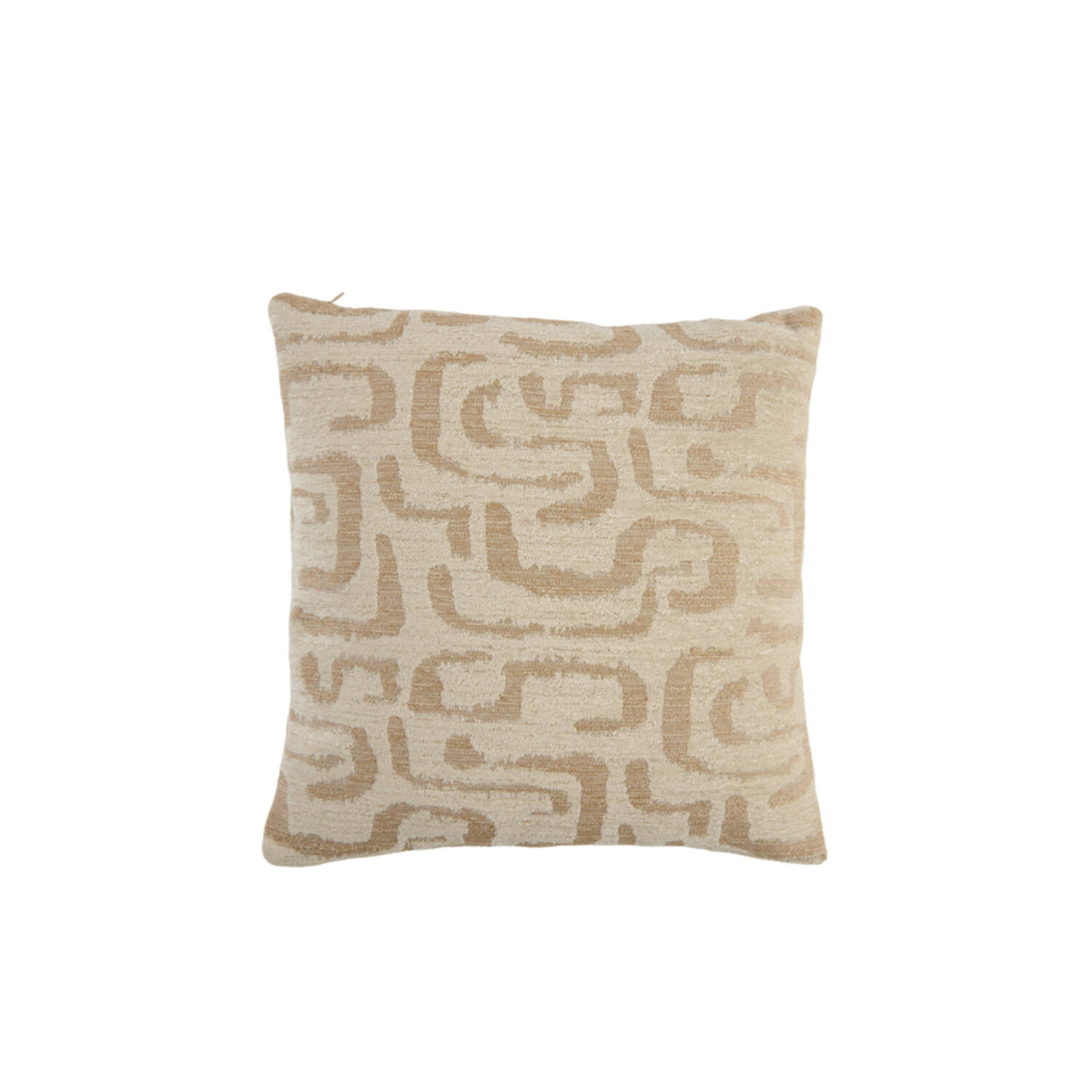 Light & Living Kussen 45x45 cm ALZEY beige+zand veren gevuld