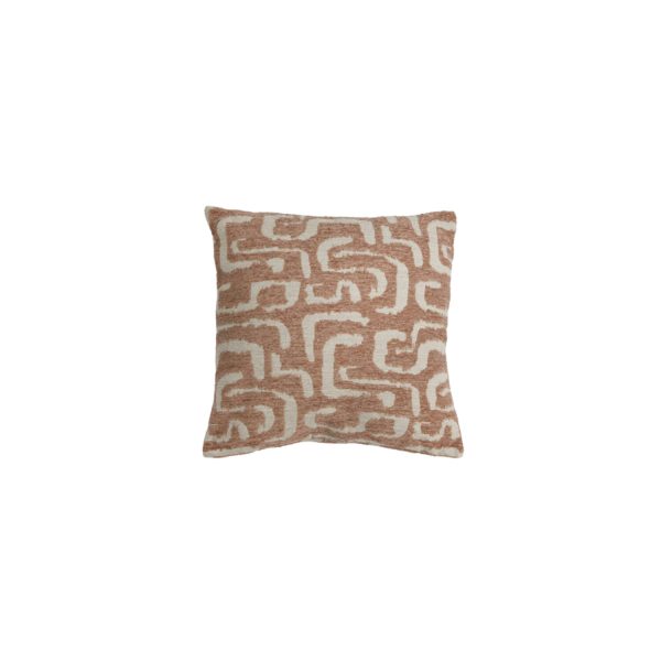Light & Living Kussen 45x45 cm ALZEY terra+beige veren gevuld