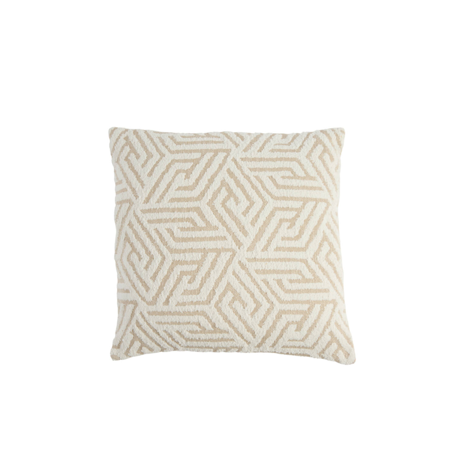 Light & Living Kussen 45x45 cm VEVEY beige+crème veren gevuld