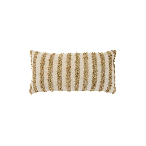 Light & Living Kussen 60x30 cm NIMBA zand+olijf groen