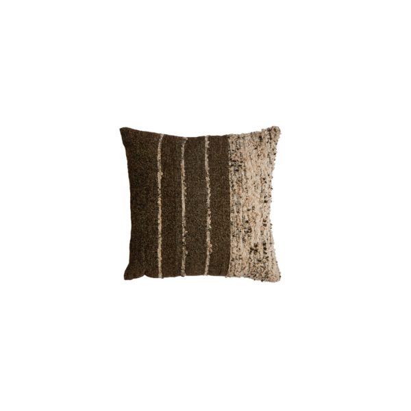 Light & Living Kussen 45x45 cm TIANI donker bruin+bruin-crème