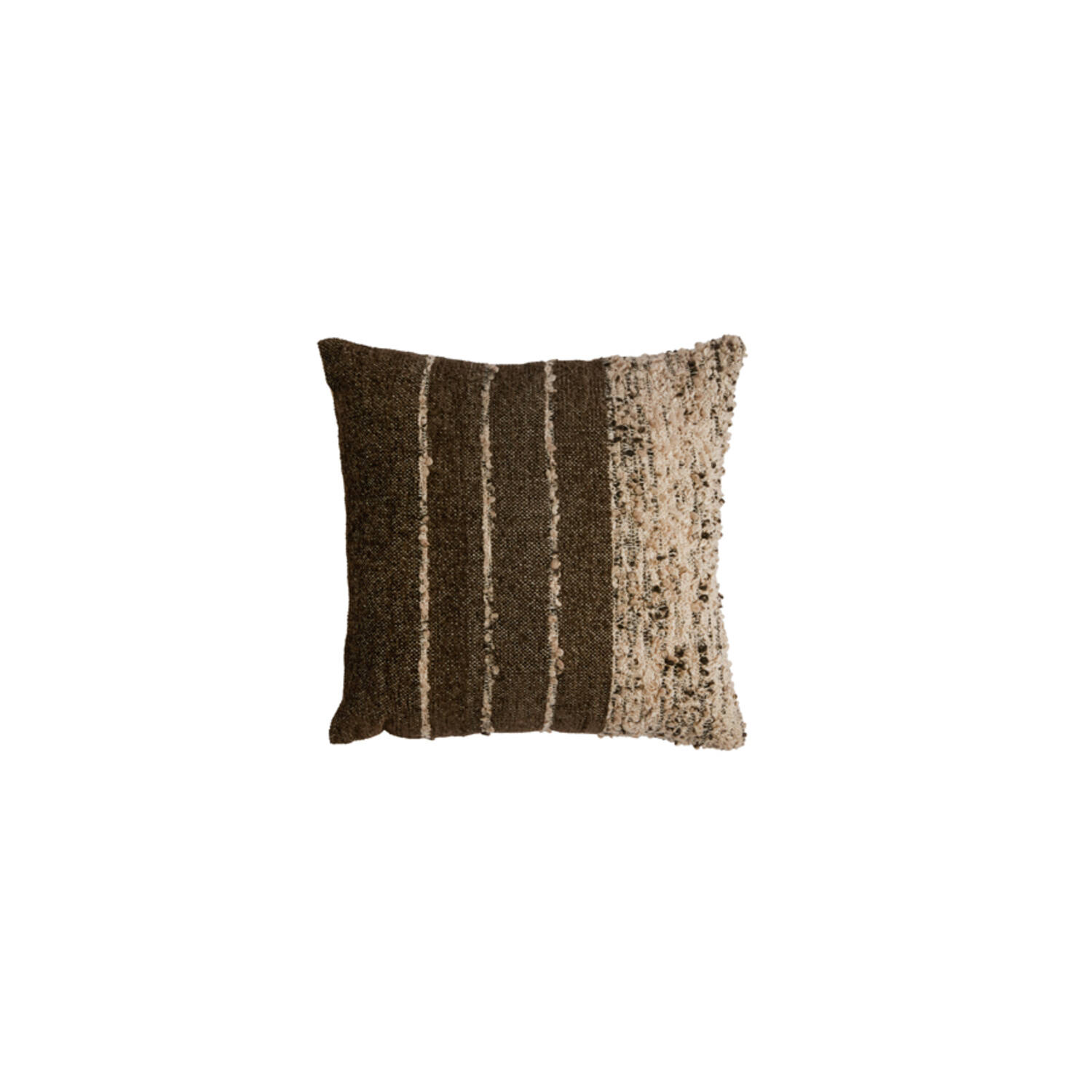 Light & Living Kussen 45x45 cm TIANI donker bruin+bruin-crème