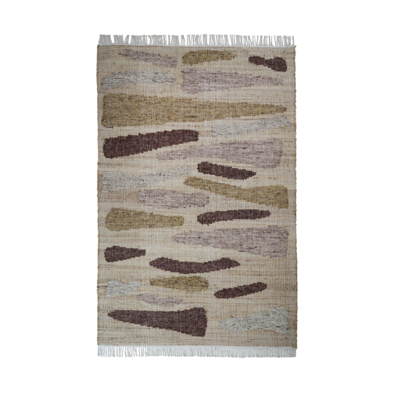 Light & Living Vloerkleed 300x200 cm BUNSI jute naturel+bruin+okergeel