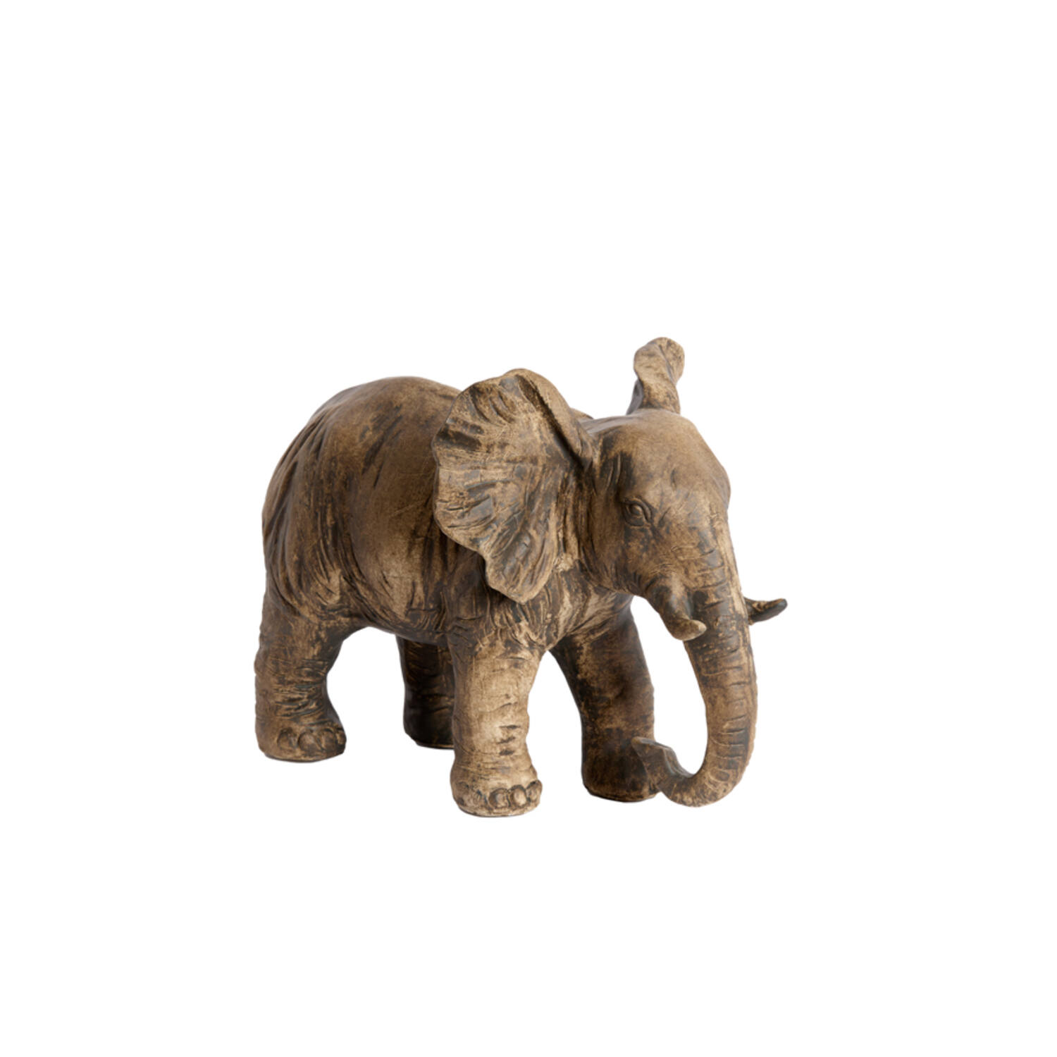 Light & Living Ornament 30,5x18,5x24 cm ELEPHANT antiek donker bruin