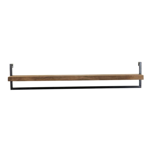 Light & Living Wandplank 120x18x24 cm MADDISON hout donker bruin
