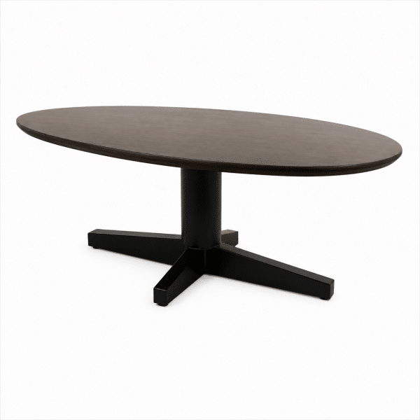 Nijwie MySons Salontafel 130, organisch, poot Black, Mango Brown Walnut - Taurus Table Collection