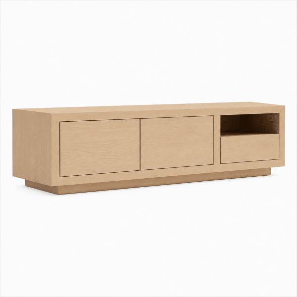 Nijwie Dutch Industries Tampere TV dressoir 150 met 2 deuren, 1 lade en 1 open vak, Natual Oak - Oak Collection