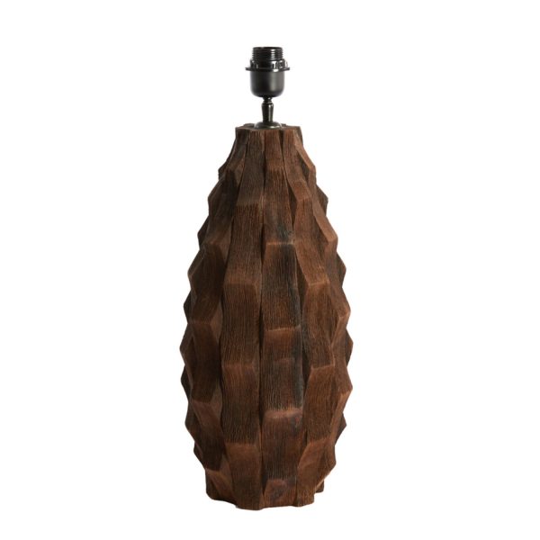 Light & Living Lampvoet Ø21x46 cm TAKABE hout chocolade bruin