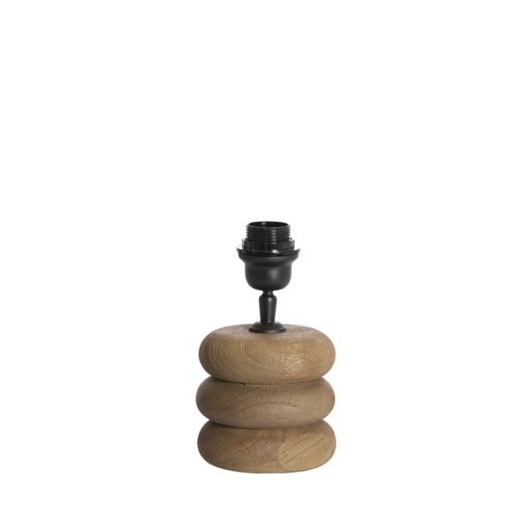 Light & Living Lampvoet Ø12x12 cm BUDONGO hout grijs-donker bruin