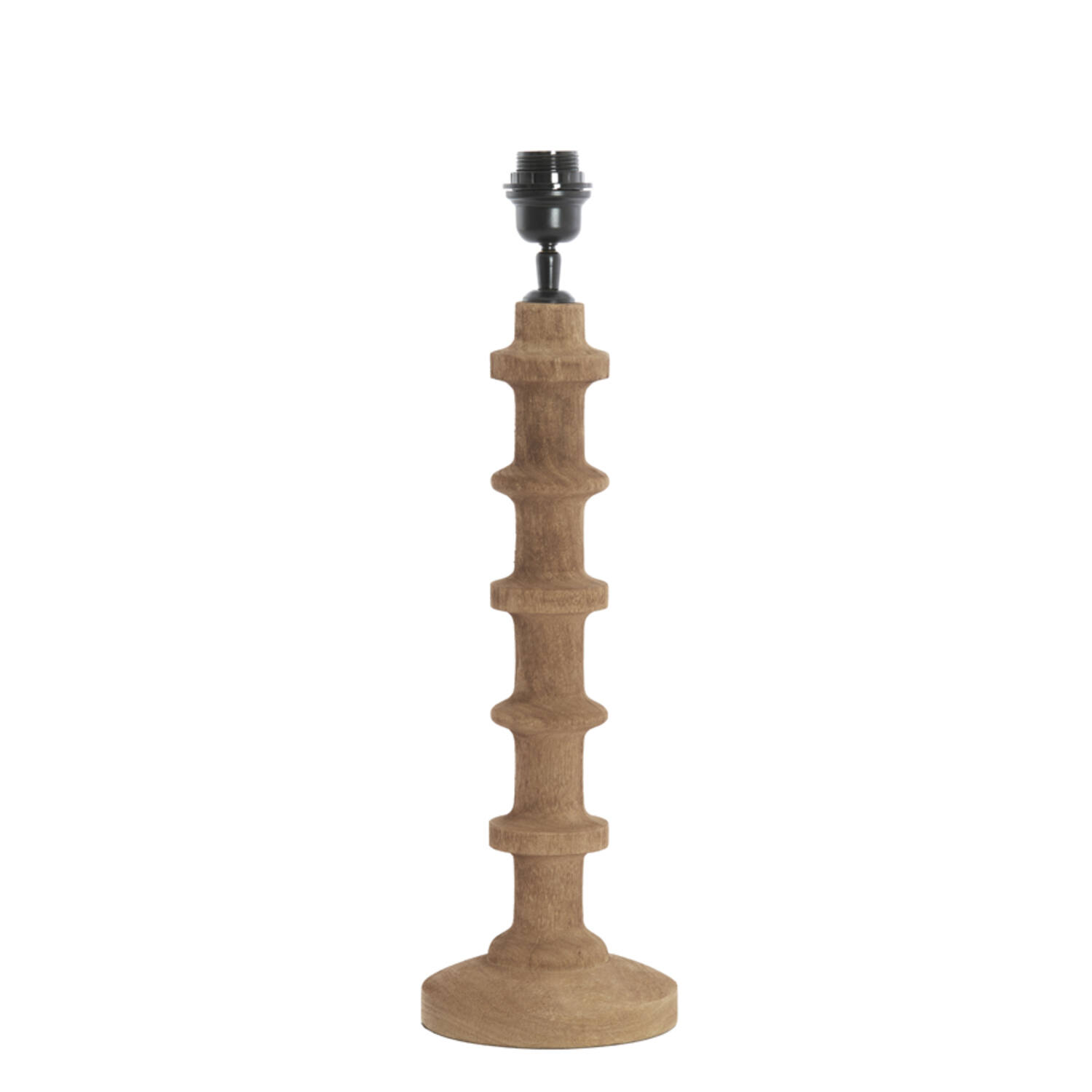Light & Living Lampvoet Ø16x45 cm CECILY hout mat grijs-bruin