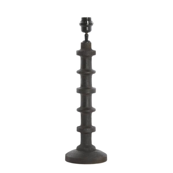 Light & Living Lampvoet Ø16x45 cm CECILY hout mat donker roodbruin