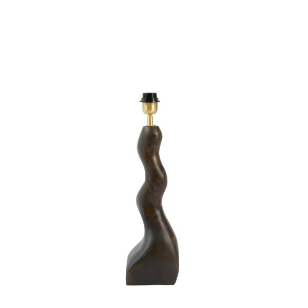 Light & Living Lampvoet 14x14x42 cm VIKA hout chocolade bruin