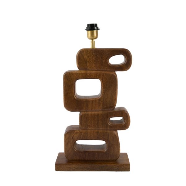 Light & Living Lampvoet 28x11x45 cm FRADA hout donker bruin