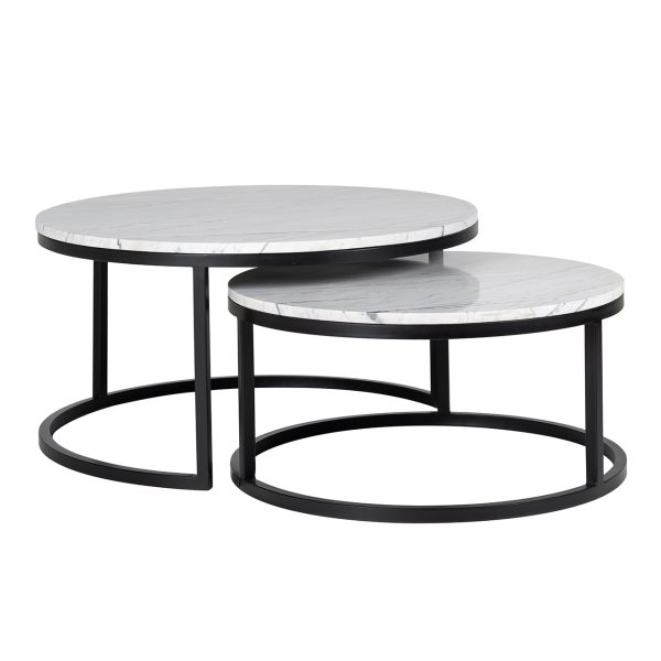 Richmond Interiors Salontafel Lexington white (Set of 2)