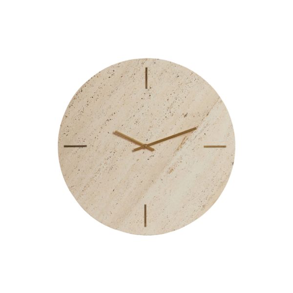 Light & Living Klok Ø43 cm JENAY travertin zand