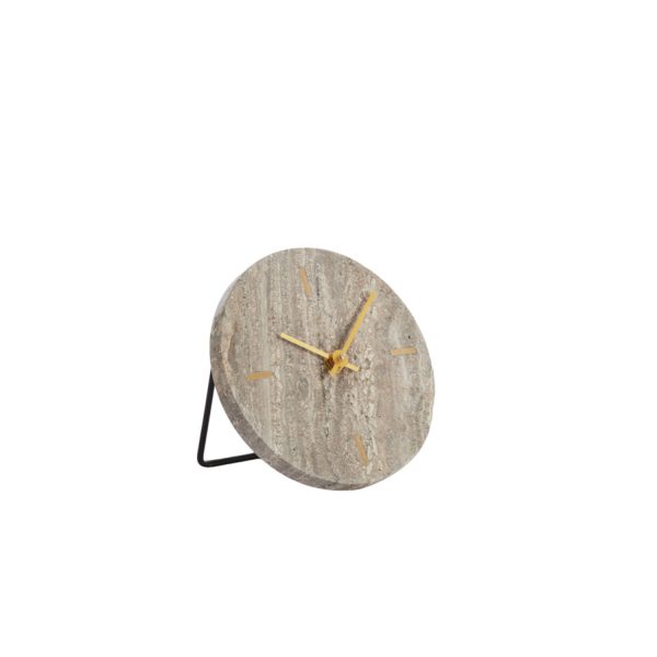 Light & Living Klok Ø15 cm JENAY bruin travertin