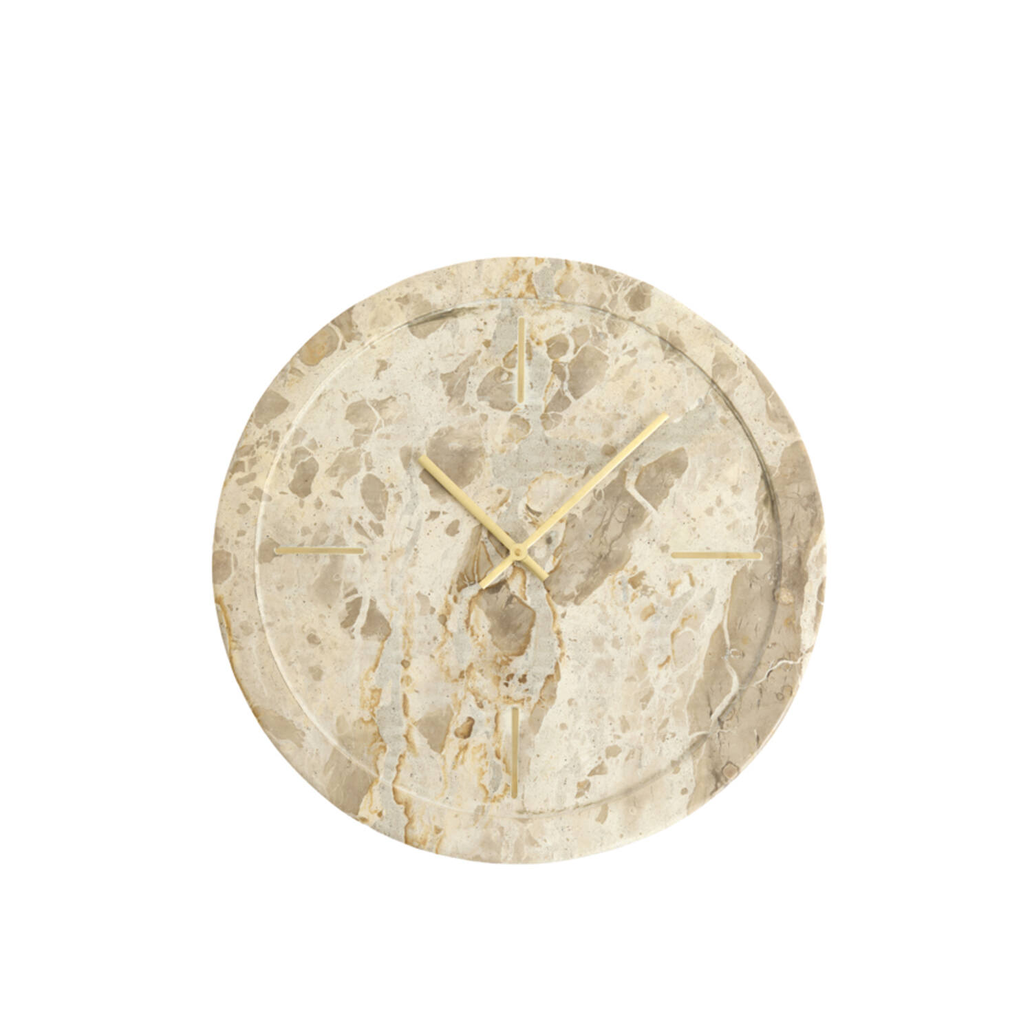 Light & Living Klok Ø48 cm SISTELO marmer taupe
