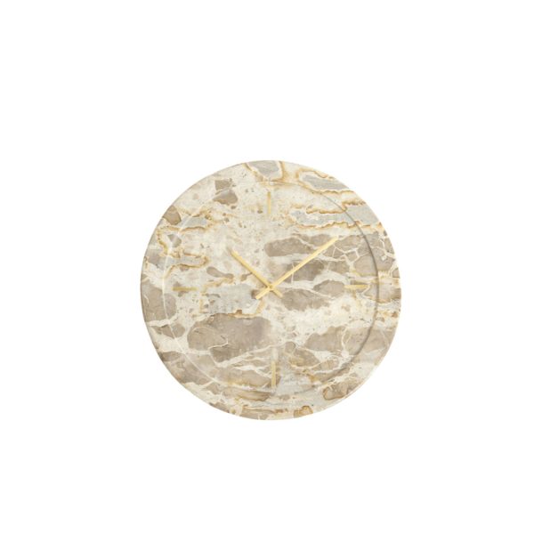 Light & Living Klok Ø41 cm SISTELO marmer taupe