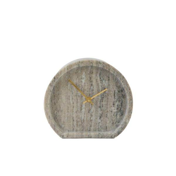 Light & Living Klok 20,5x5x18 cm XAVIAN marmer zand-grijs