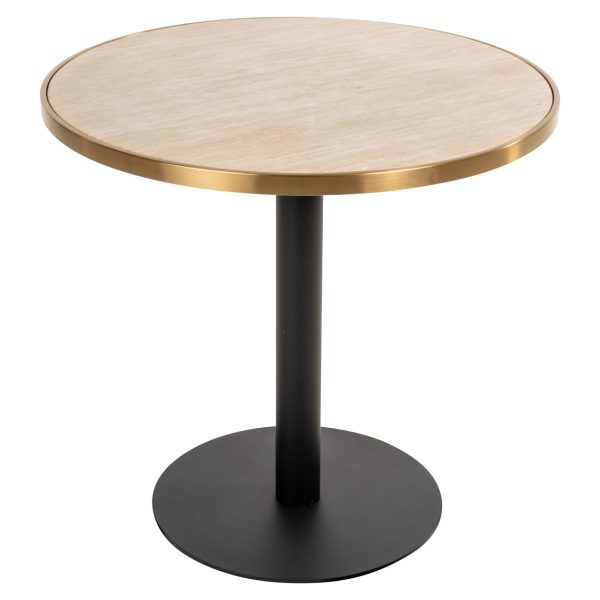 Richmond Interiors Bistrotafel Brazza beige 80Ø