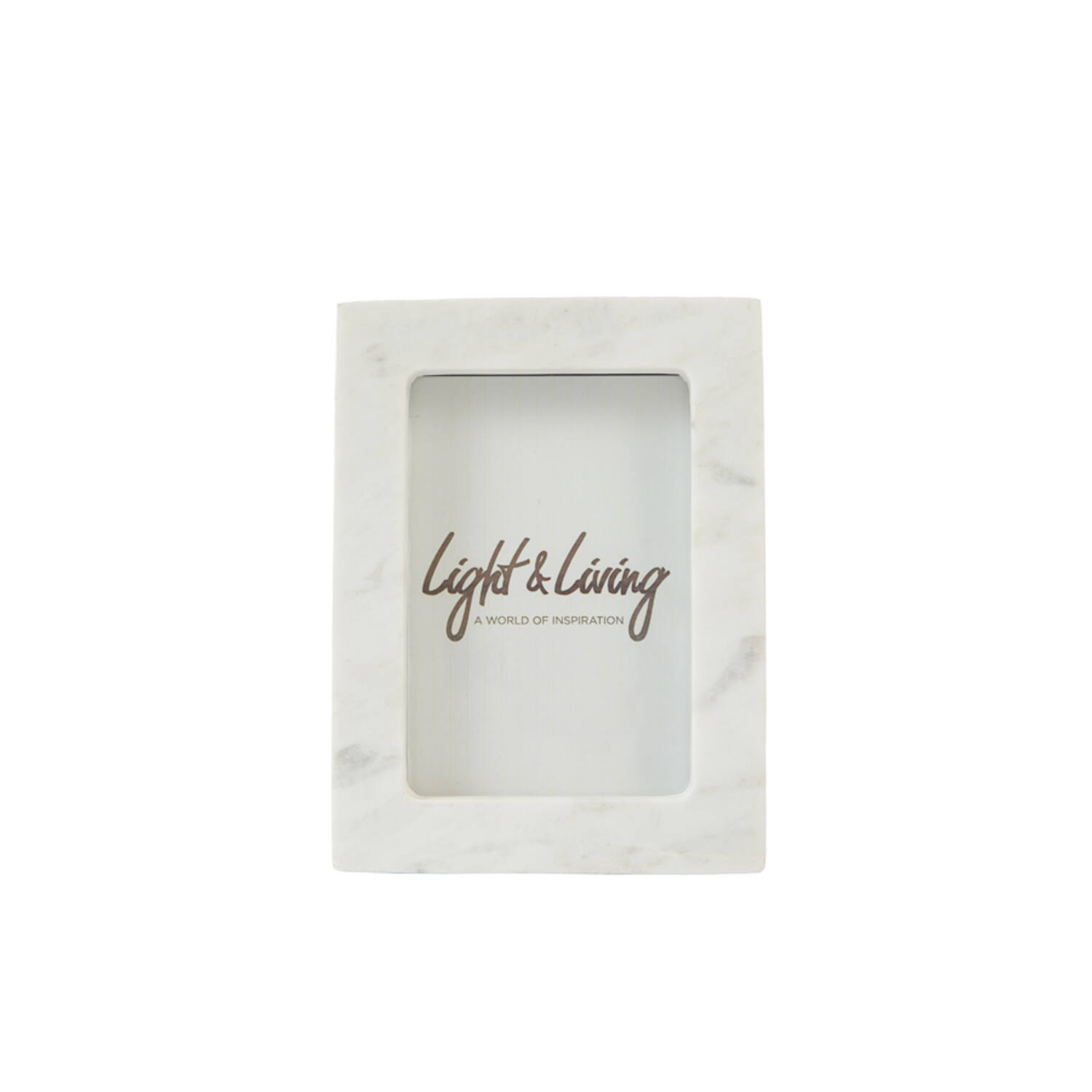 Light & Living Fotolijst 15x3x20 cm VYRON marmer wit
