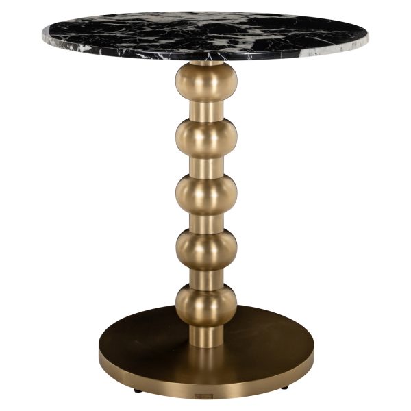 Richmond Interiors Bistrotafel Witlox black/gold 75Ø