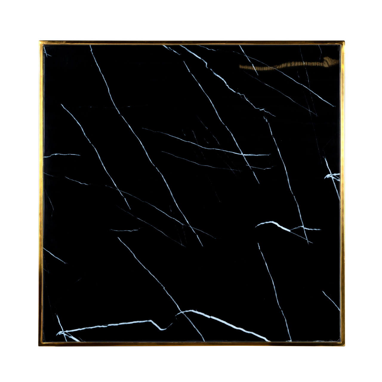 Richmond Interiors Bistrotafel Can Roca black/gold 70x70