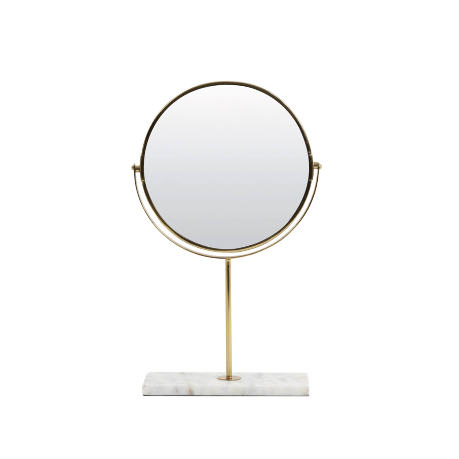 Light & Living Spiegel op voet 24x9x40,5 cm RIESCO marmer wit-goud