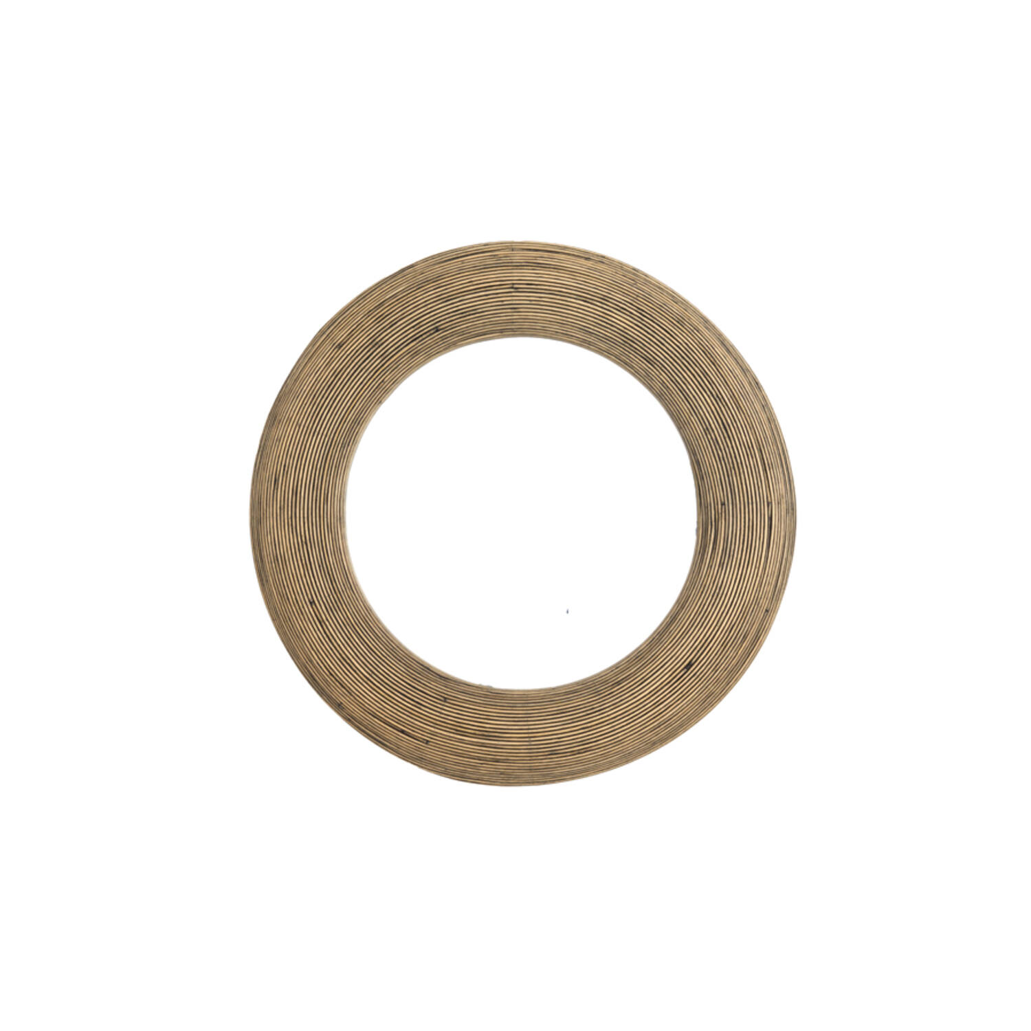 Light & Living Spiegel Ø71x4,5 cm PIEDRE rotan bruin