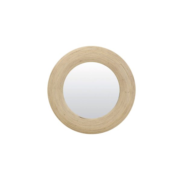 Light & Living Spiegel Ø71x4,5 cm PIEDRE rotan naturel