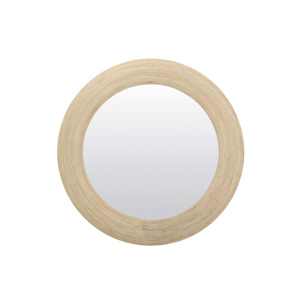 Light & Living Spiegel Ø109,5x4,5 cm PIEDRE rotan naturel