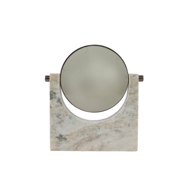 Light & Living Spiegel 29x4x33,5 cm JIVAN marmer zand-grijs+antiek brons