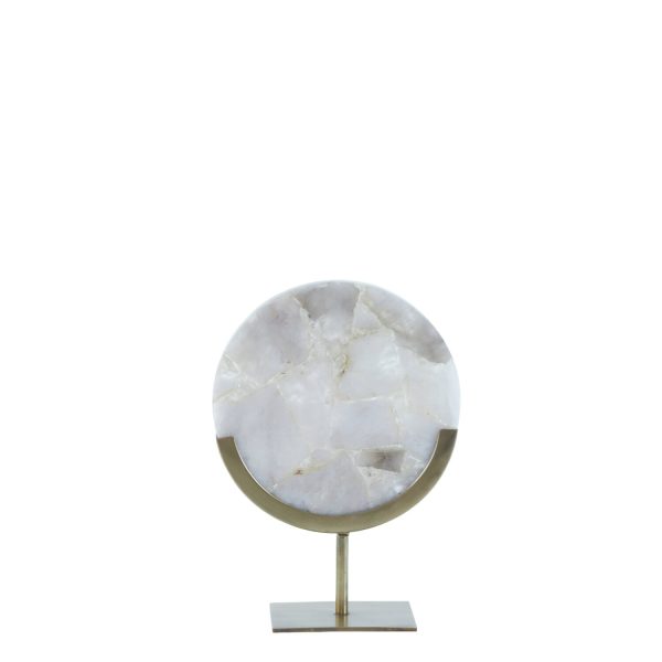 Light & Living Ornament op voet 25x10x35 cm GOUYA grijs agaat+antiek brons
