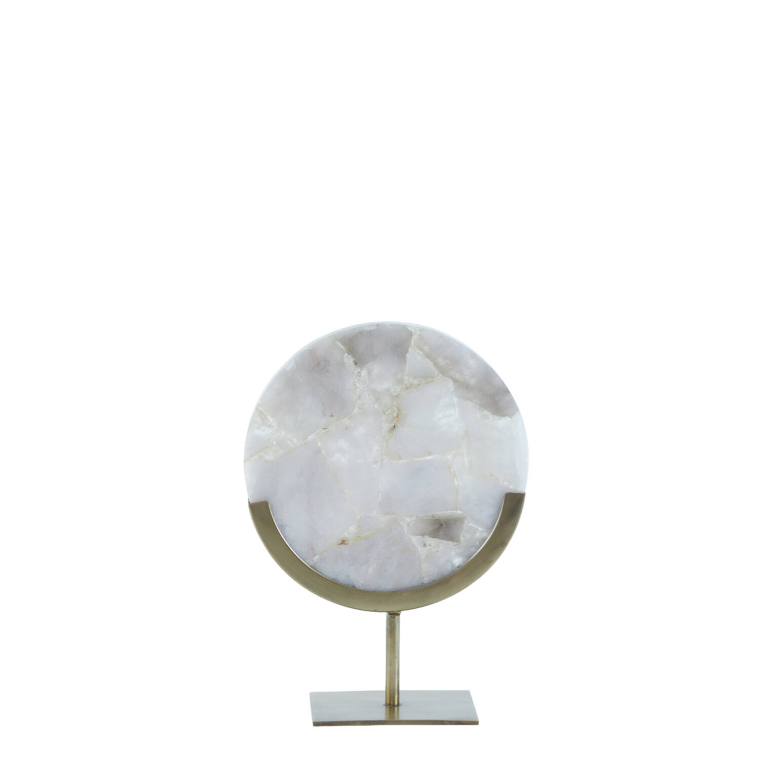 Light & Living Ornament op voet 25x10x35 cm GOUYA grijs agaat+antiek brons