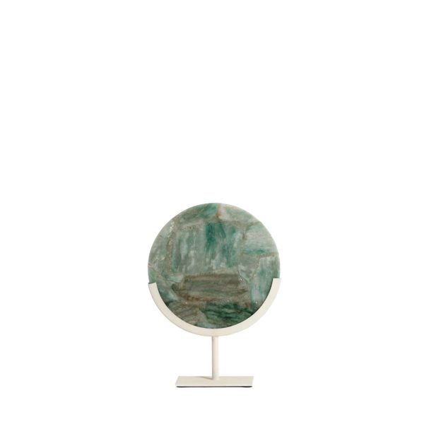 Light & Living Ornament op voet 25x10x35 cm GOUYA groen agaat+crème