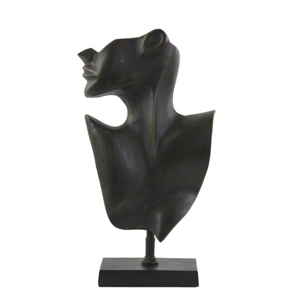 Light & Living Ornament 23x11x45 cm FACE donker brons-mat zwart
