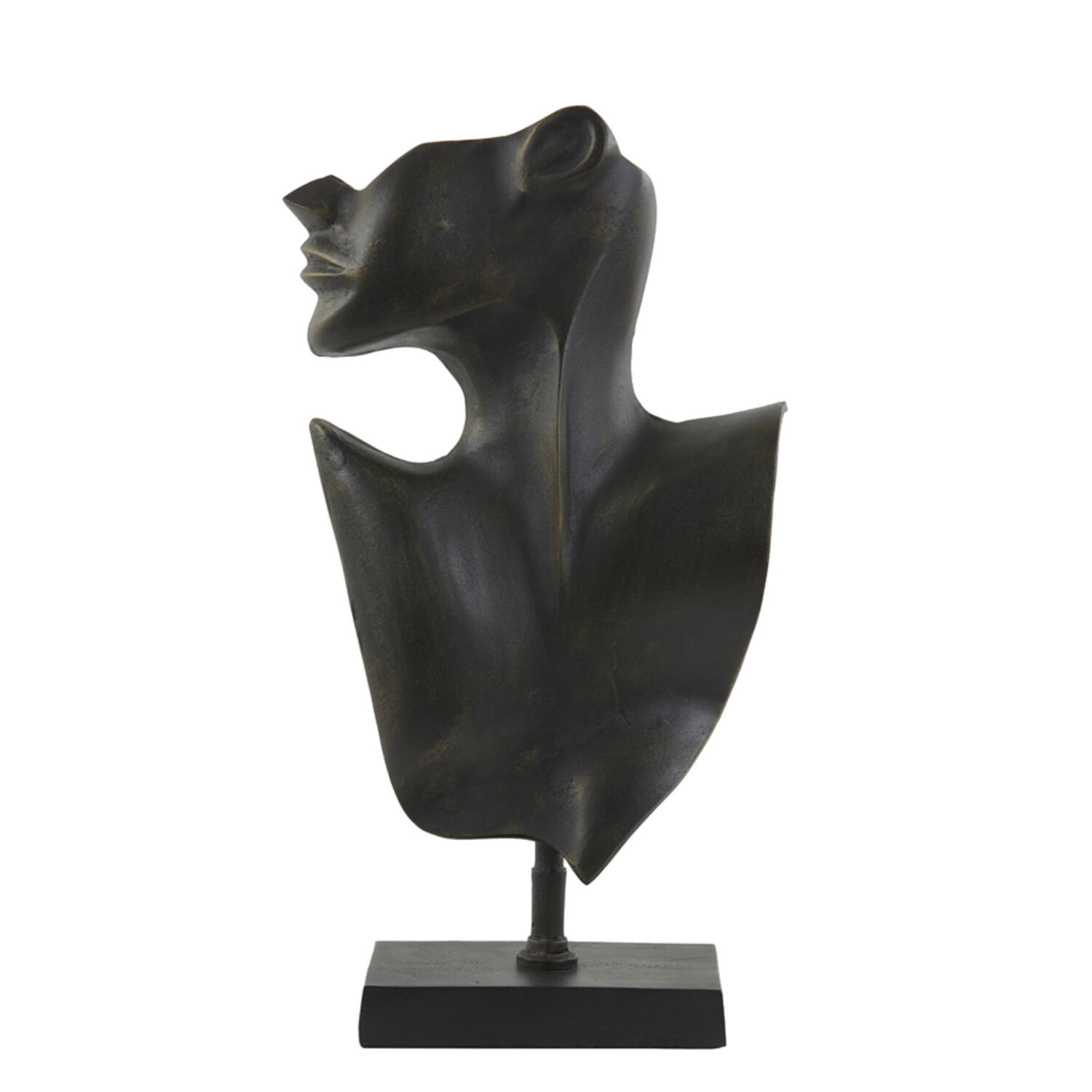 Light & Living Ornament 23x11x45 cm FACE donker brons-mat zwart