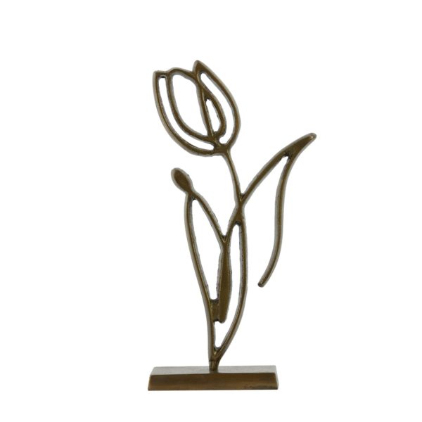 Light & Living Ornament op voet 24x8,5x45 cm TULIPANU antiek brons