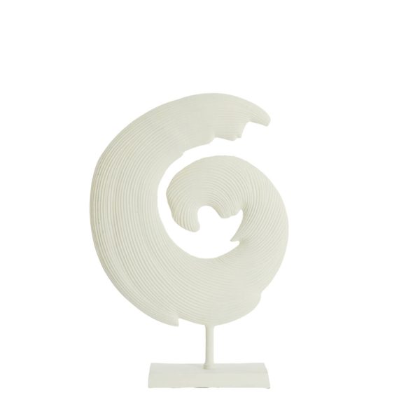 Light & Living Ornament op voet 43x15x60 cm SHWIBA crème