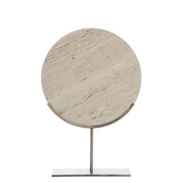 Light & Living Ornament op voet 35x10x51,5 cm MORENO zand travertin