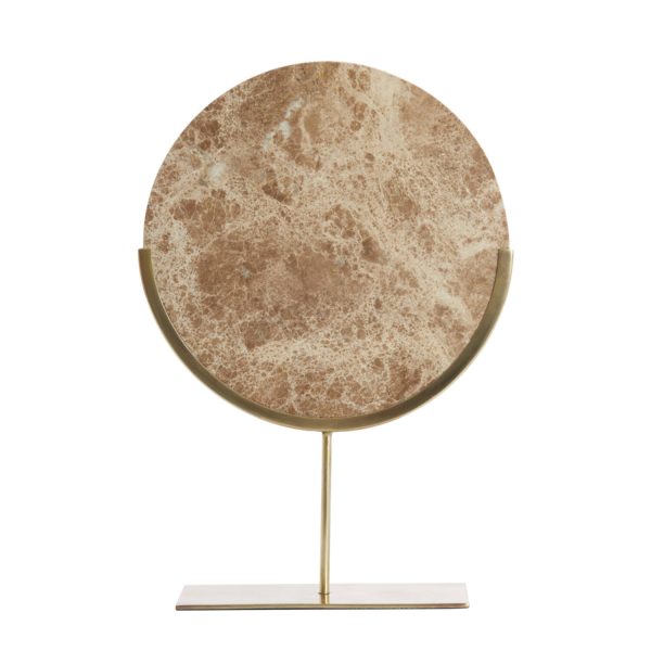 Light & Living Ornament op voet 35x10x51,5 cm MORENO marmer bruin