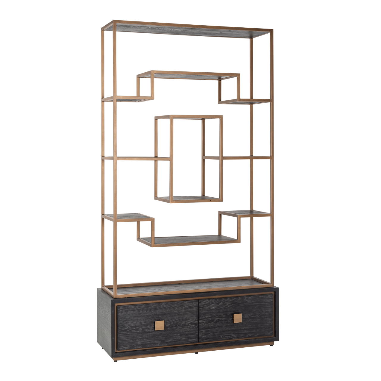 Richmond Interiors Wandkast Hunter black rustic