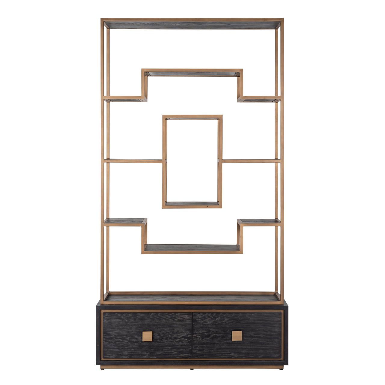 Richmond Interiors Wandkast Hunter black rustic