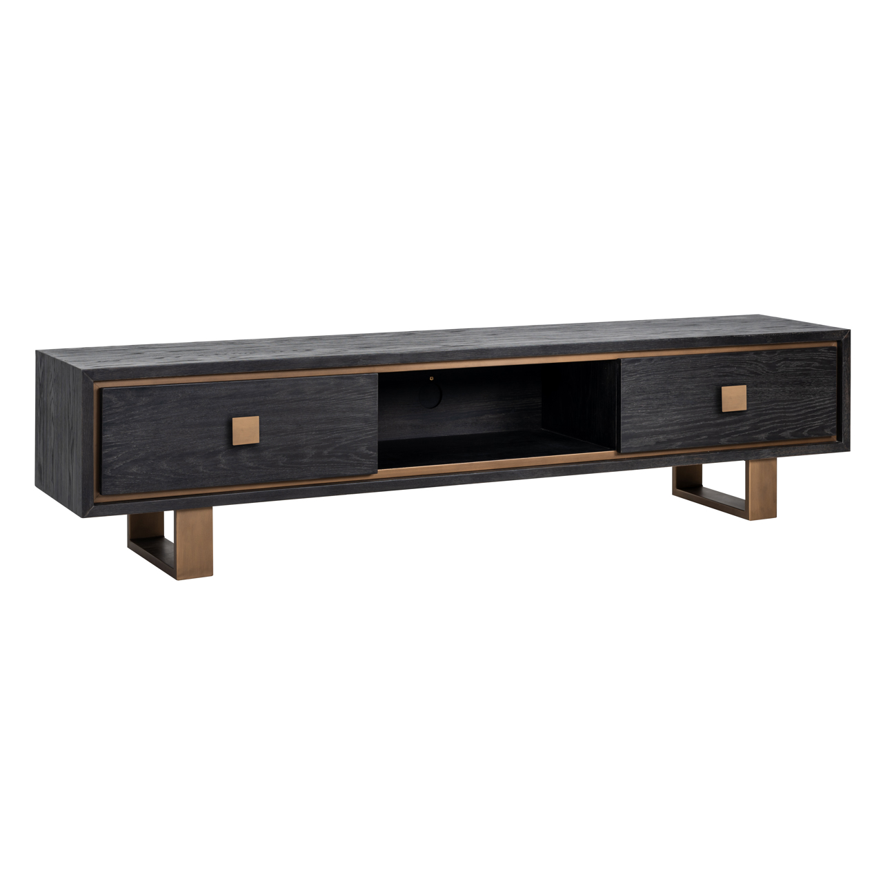 Richmond Interiors TV-meubel Hunter black rustic