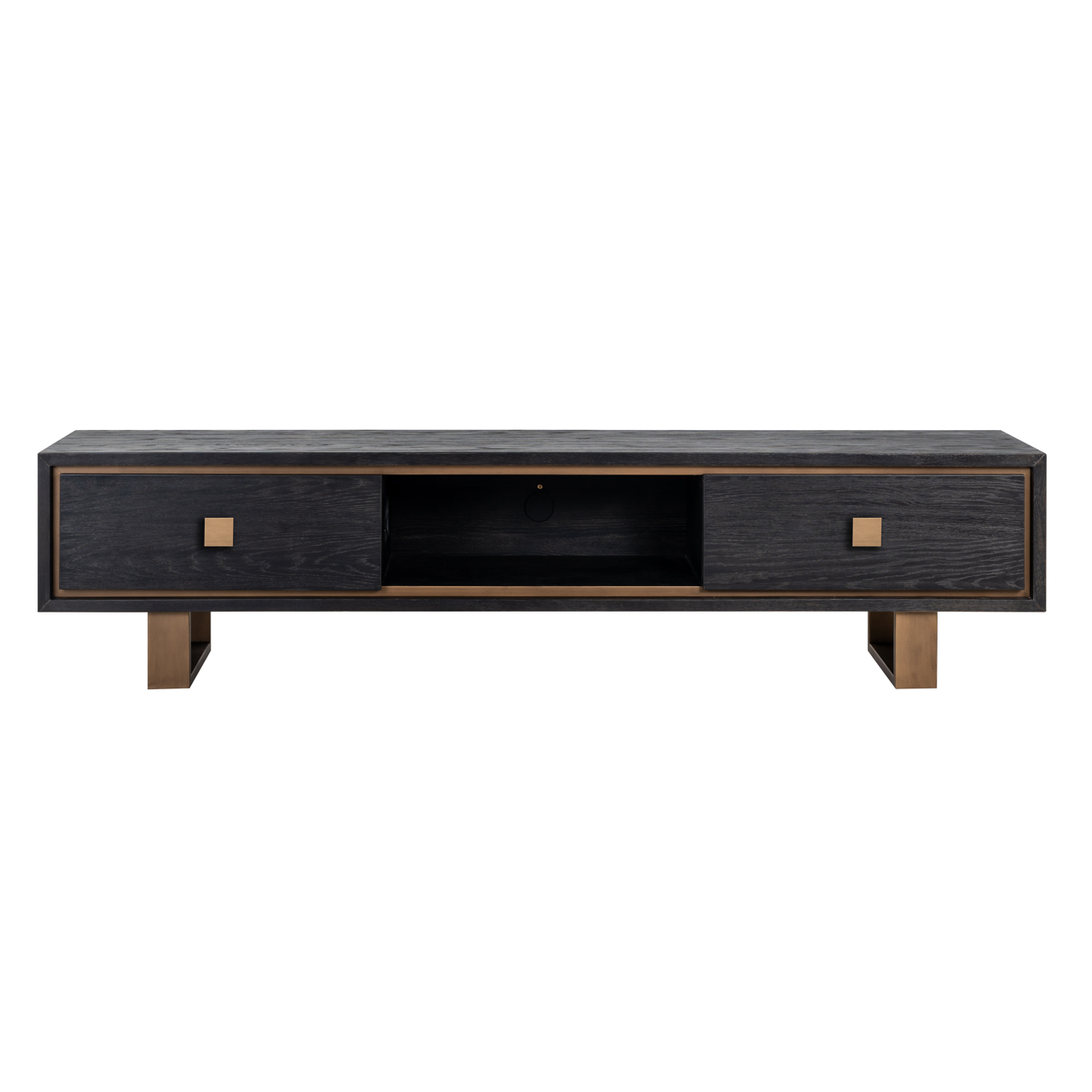 Richmond Interiors TV-meubel Hunter black rustic