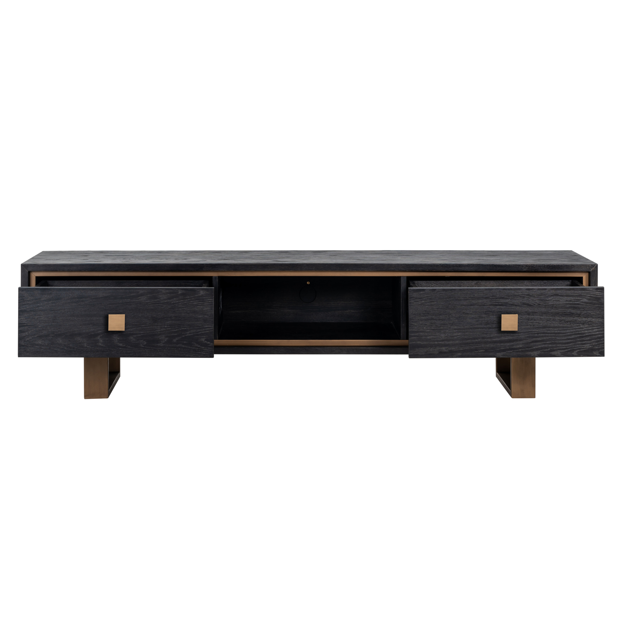 Richmond Interiors TV-meubel Hunter black rustic